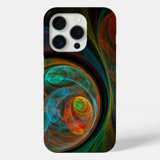 Rebirth Blue Abstrakt Art Case-Mate iPhone Hülle (Rückseite)