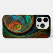 Rebirth Blue Abstrakt Art Case-Mate iPhone Hülle (Rückseite (Horizontal))