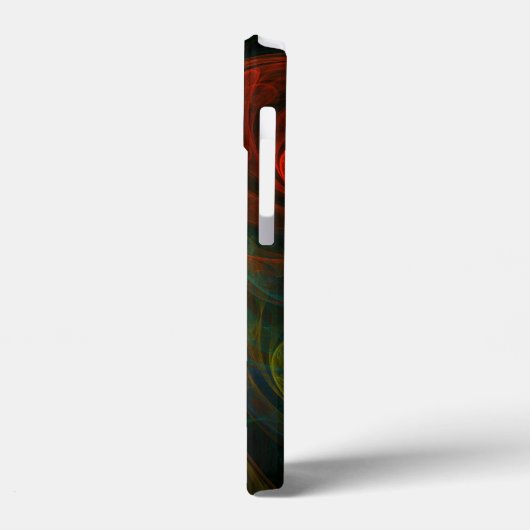 Rebirth Blue Abstrakt Art Case-Mate iPhone Hülle (Rückseite / Links)