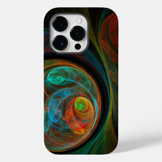 Rebirth Blue Abstrakt Art Case-Mate iPhone Hülle (Rückseite)