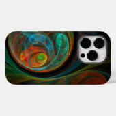 Rebirth Blue Abstrakt Art Case-Mate iPhone Hülle (Rückseite (Horizontal))