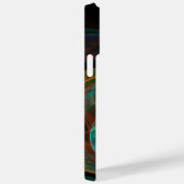 Rebirth Blue Abstrakt Art Case-Mate iPhone Hülle (Rückseite / Rechts)