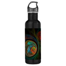 Rebirth Blue Abstrakt Art Flasche Trinkflasche