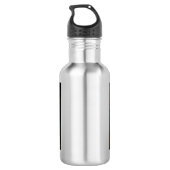 Rebirth Blue Abstrakt Art Flasche Trinkflasche (Rückseite)