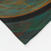 Rebirth Blue Abstrakt Art Fleecedecke (Ecke)