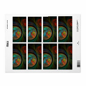 Rebirth Blue Abstrakt Art Fraktal (Vorne)