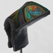 Rebirth Blue Abstrakt Art Golf Headcover (3/4 Vorderseite)