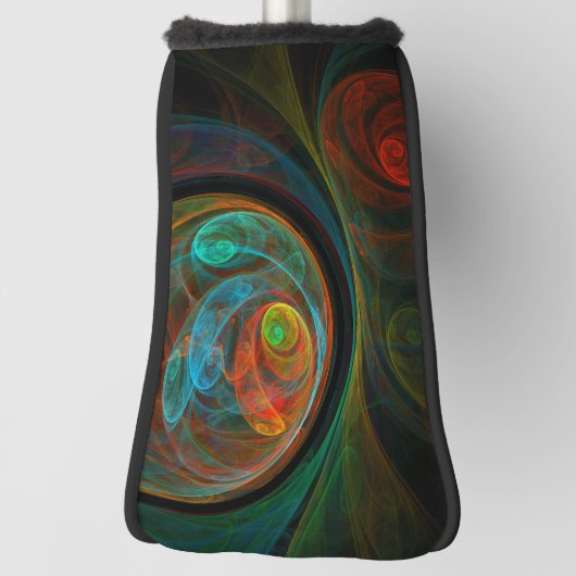 Rebirth Blue Abstrakt Art Golf Headcover (Rotieren 90)