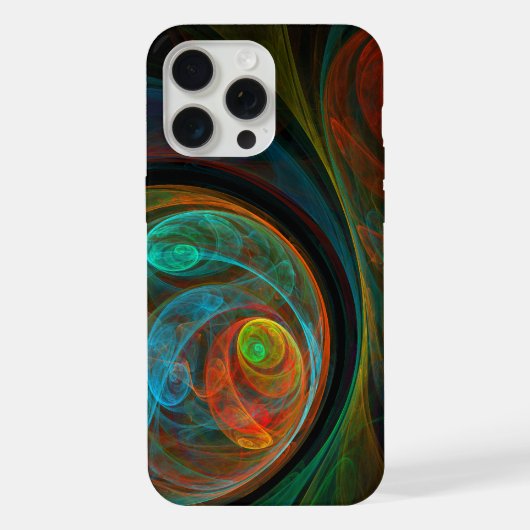 Rebirth Blue Abstrakt Art iPhone Hülle (Rückseite)