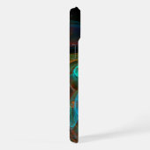 Rebirth Blue Abstrakt Art iPhone Hülle (Rechte Seite)