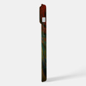 Rebirth Blue Abstrakt Art iPhone Hülle (Linke Seite)