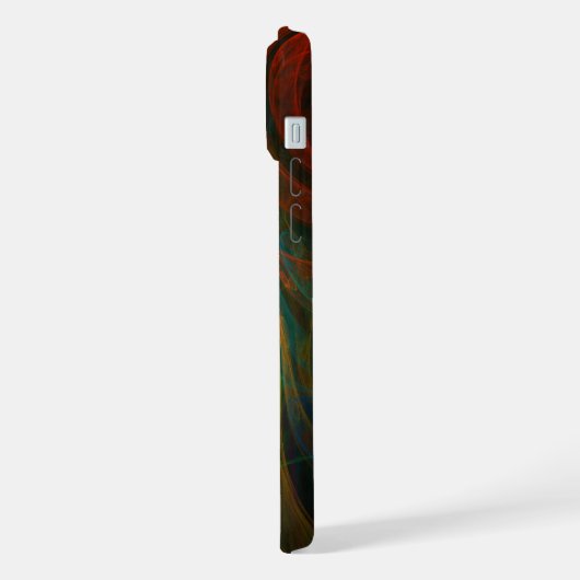 Rebirth Blue Abstrakt Art iPhone Hülle (Linke Seite)