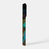 Rebirth Blue Abstrakt Art iPhone Hülle (Rechte Seite)