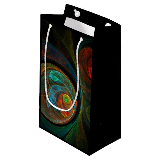 Rebirth Blue Abstrakt Art Kleine Geschenktüte (Vorderseite Schrägansicht)