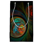 Rebirth Blue Abstrakt Art Kleine Geschenktüte (Vorderseite)