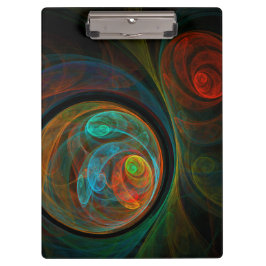 Rebirth Blue Abstrakt Art Klemmbrett