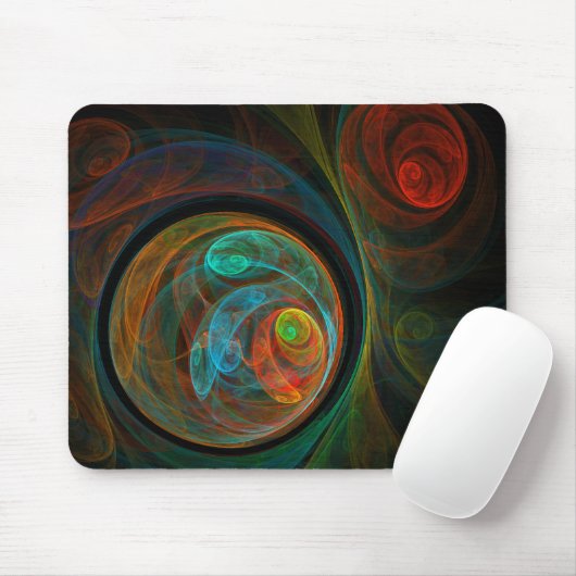Rebirth Blue Abstrakt Art Mousepad (Mit Mouse)