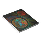 Rebirth Blue Abstrakt Art Notepad Notizblock (angewinkelt)