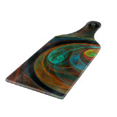 Rebirth Blue Abstrakt Art Paddle Schneidebrett (Ecke)