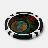 Rebirth Blue Abstrakt Art Pokerchips (Einzeln)