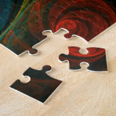 Rebirth Blue Abstrakt Art Puzzle (Seite)