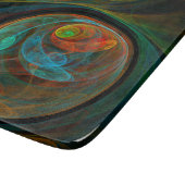 Rebirth Blue Abstrakt Art Rectangle Schneidebrett (Ecke)