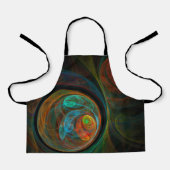 Rebirth Blue Abstrakt Art Schürze (Vorderseite)