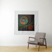 Rebirth Blue Abstrakt Art Wandteppich (Beispiel (Horizontal))