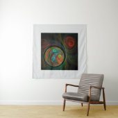 Rebirth Blue Abstrakt Art Wandteppich (Beispiel)