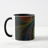 Rebirth Blue Abstrakt Coffee Tasse (Links)