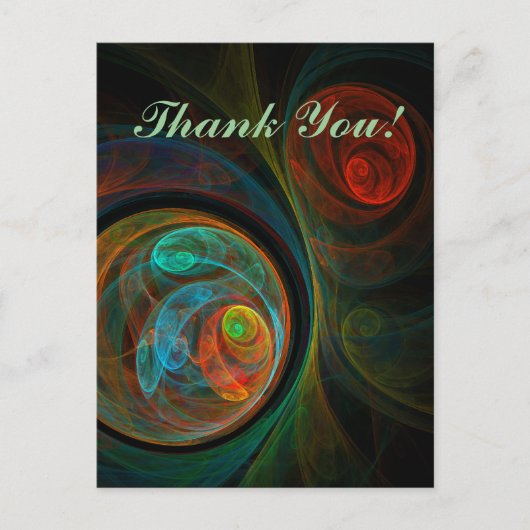 Rebirth Blue Vielen Dank Postcard Postkarte (Vorderseite)