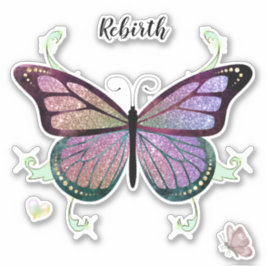 Rebirth Butterfly-Aufkleber Aufkleber