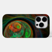 Rebirth Green Abstrakt Art Case-Mate iPhone Hülle (Rückseite (Horizontal))