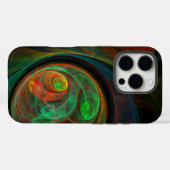 Rebirth Green Abstrakt Art Case-Mate iPhone Hülle (Rückseite (Horizontal))