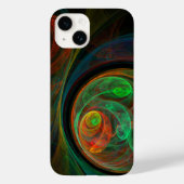 Rebirth Green Abstrakt Art Case-Mate iPhone Hülle (Rückseite)