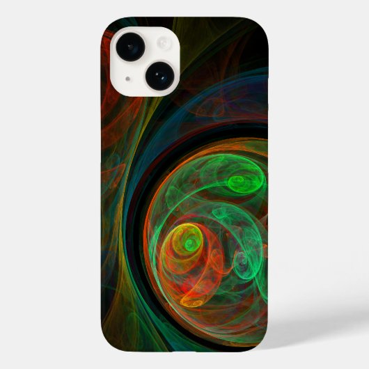 Rebirth Green Abstrakt Art Case-Mate iPhone Hülle (Rückseite)