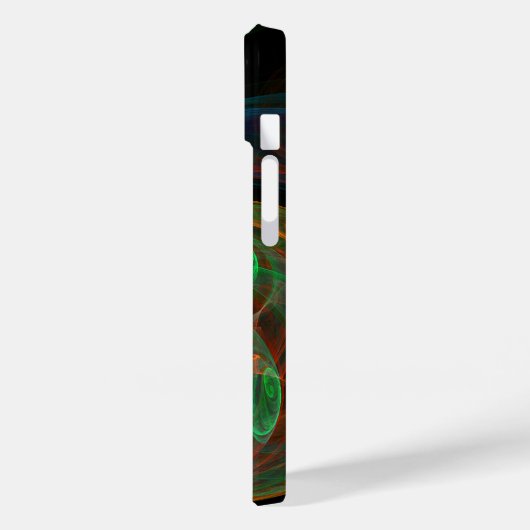 Rebirth Green Abstrakt Art Case-Mate iPhone Hülle (Rückseite / Links)