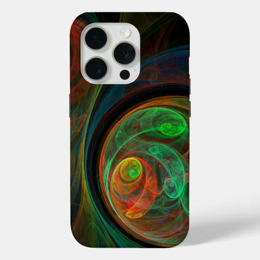Rebirth Green Abstrakt Art Case-Mate iPhone Hülle (Rückseite)