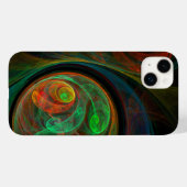 Rebirth Green Abstrakt Art Case-Mate iPhone Hülle (Rückseite (Horizontal))