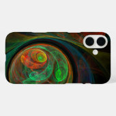 Rebirth Green Abstrakt Art Case-Mate iPhone Hülle (Rückseite (Horizontal))
