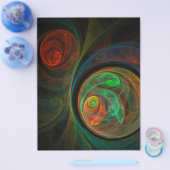 Rebirth Green Abstrakt Art Flyer (Einzeln)