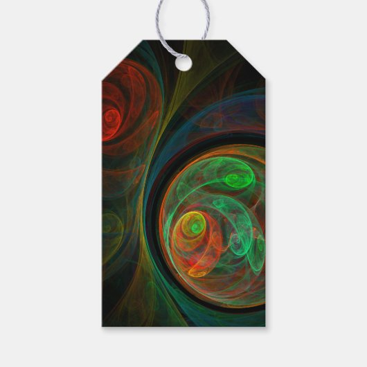 Rebirth Green Abstrakt Art Geschenkanhänger (Vorderseite)