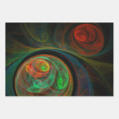 Rebirth Green Abstrakt Art Geschenkpapier Set (Vorderseite 3)