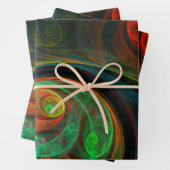 Rebirth Green Abstrakt Art Geschenkpapier Set (Beispiel)