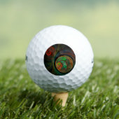 Rebirth Green Abstrakt Art Golfball (Insitu T-Shirt)