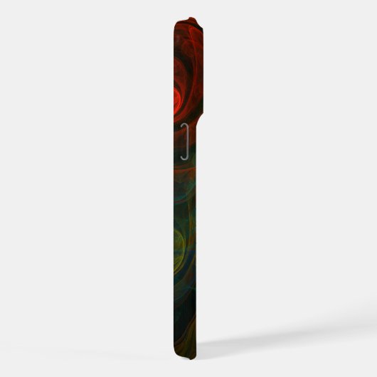 Rebirth Green Abstrakt Art iPhone Hülle (Rechte Seite)