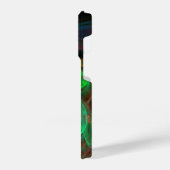 Rebirth Green Abstrakt Art iPhone Hülle (Linke Seite)