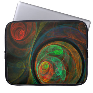 Rebirth Green Abstrakt Art Laptop Sleeve