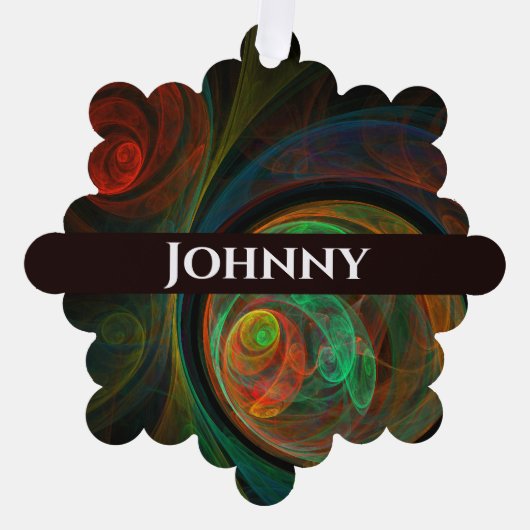 Rebirth Green Abstrakt Art Ornament Karte (Vorderseite)