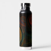 Rebirth Green Abstrakt Art Trinkflasche (Rechts)